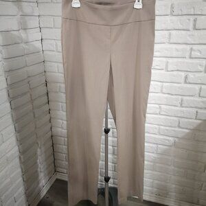 Renuar Ladies Size 10 Tan Pull On Style Lightweight Straight Legs Pants